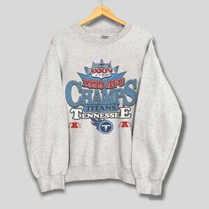 Vintage Tennessee Titans 1999 AFC Super Bowl Football Sweatshirt Retro 90s Shirt